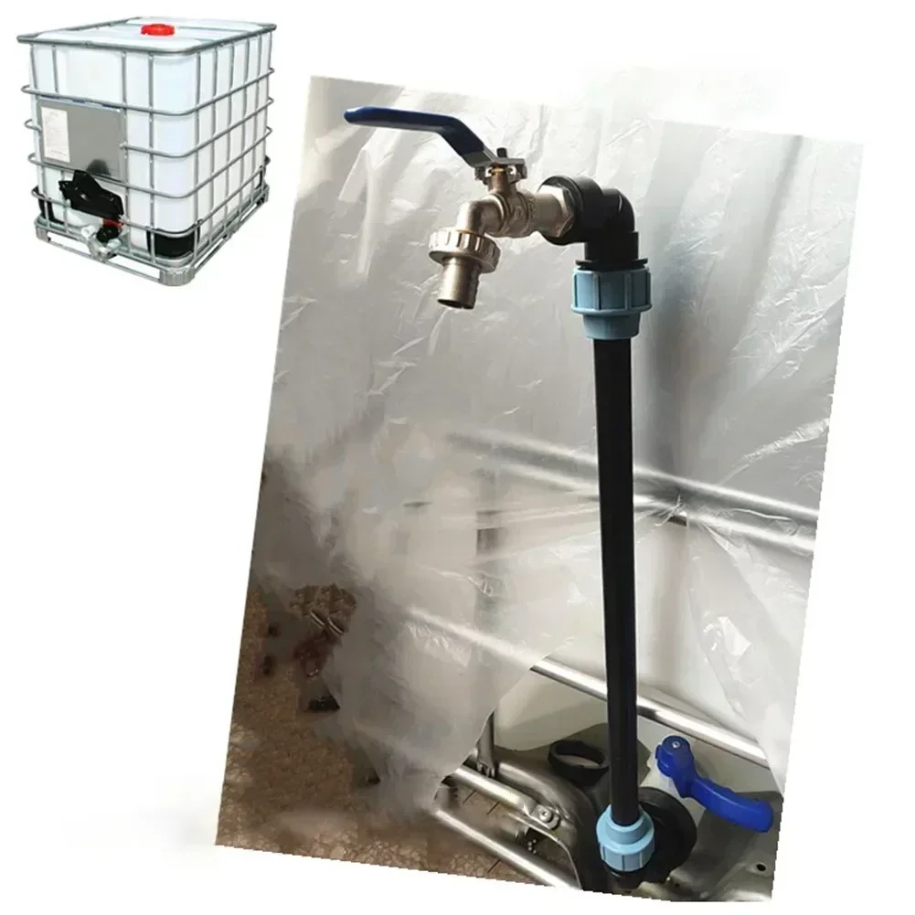 Adapter IBC 3/4 Kraan Zwanenhals Adapter Grove Draad Fittings IBC 3/4 "Tap Regenwatertank S60x6 Container