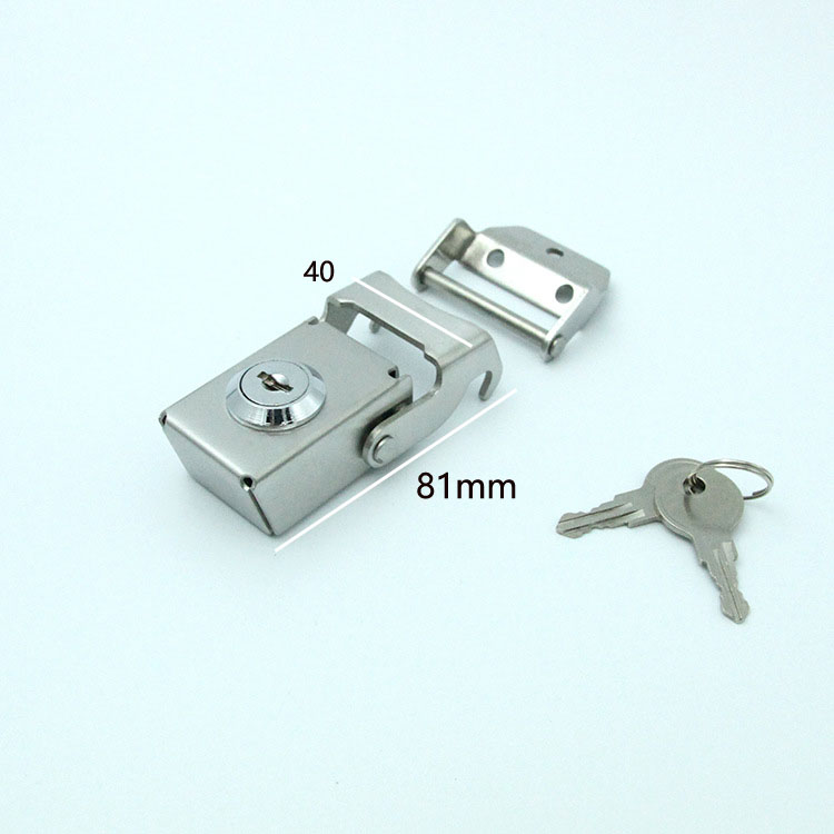 Edelstahl Schloss Seite Kasten Werkzeugkoffer Schloss Tasche Teil Hardware- Motorrad Aluminiumlegierung Kofferraum feste Schnalle DIY handgefertigt
