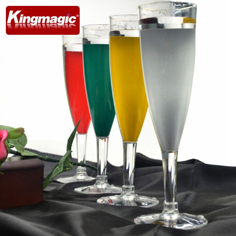 Glas kleur chameleon champagne acryl cup glas kleurverandering podium magic props magic speelgoed magic tricks
