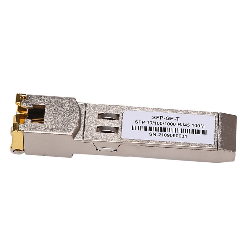 4X Sfp Module RJ45 Schakelaar Gbic 10/100/1000 Connector Sfp Koper RJ45 Sfp Module Gigabit Ethernet Poort