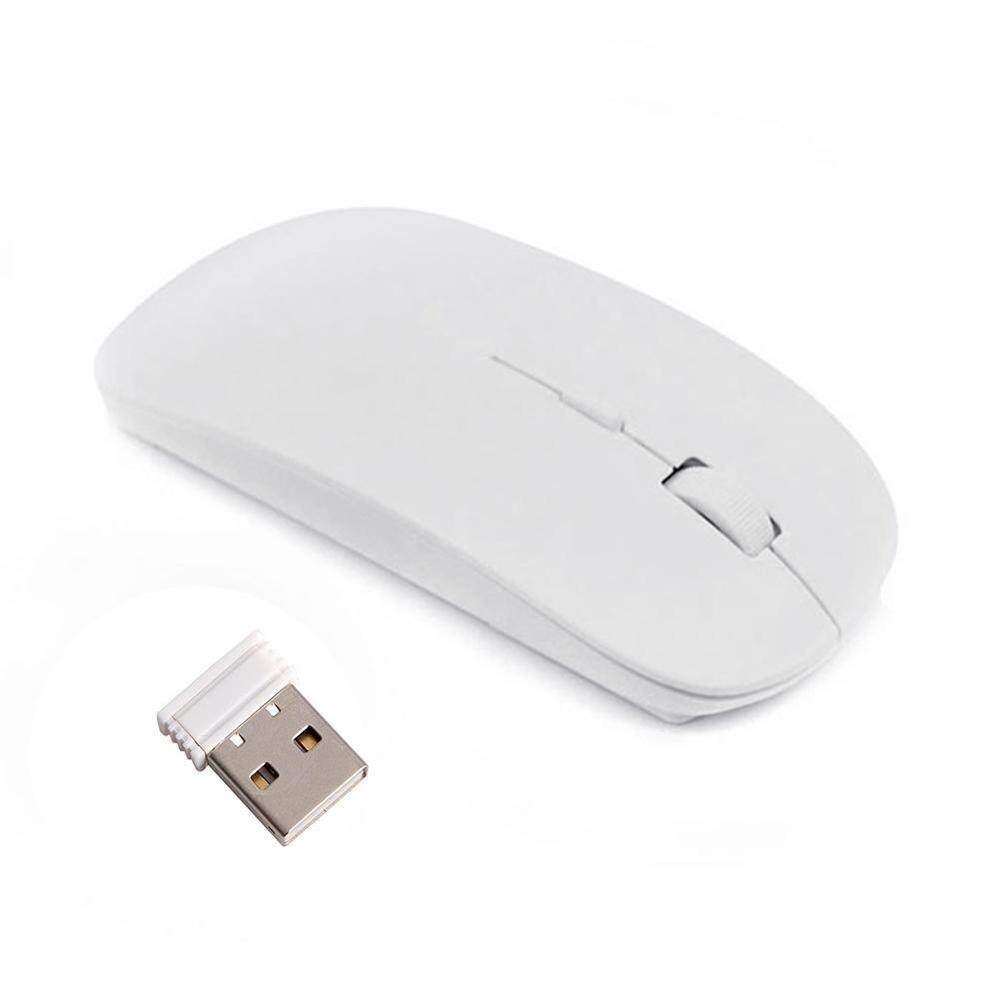 Notebook Draadloze Muis Accessoires 2.4 Ghz Draadloze Computer Optische Scroll Usb Draadloze Muizen Laptop Voor Pc Muis V1A2: white