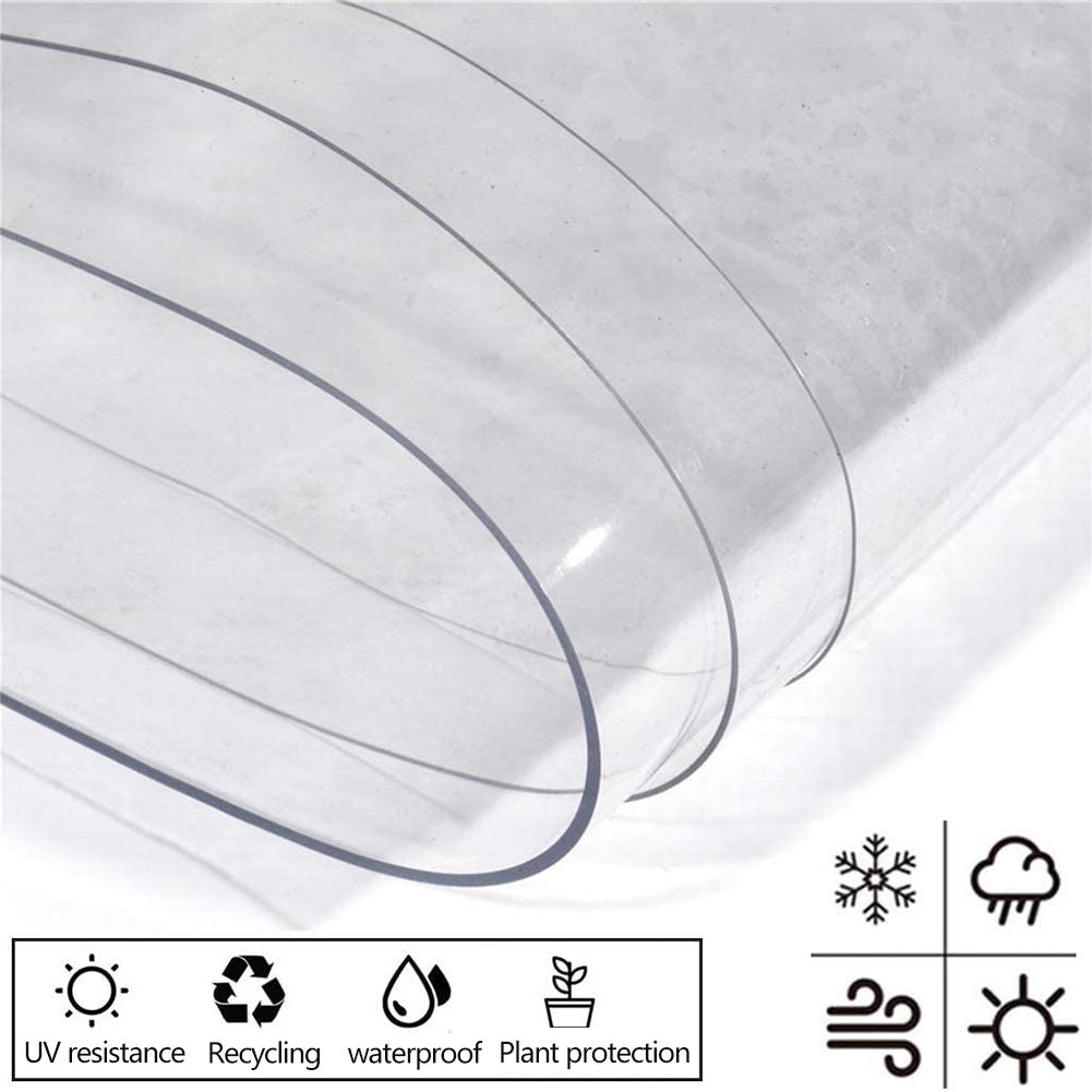 0.3MM Transparent Curtain Anti-splash Reception Isolation Windproof Waterproof Durable Vinyl Tarpaulin for Public Facilities Con