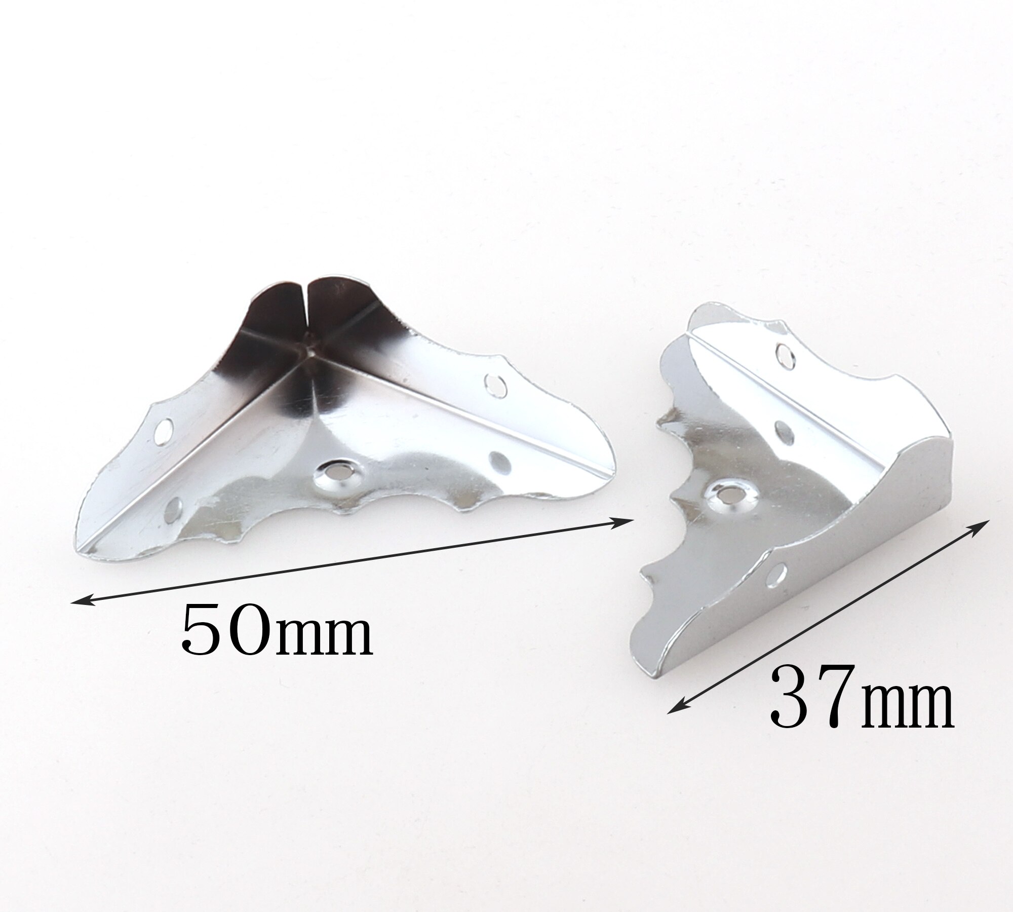 Esquinas de protección de Metal para libros, Clip de esquina de encuadernación, carpetas de decoración de esquinas de Metal plateado, puntas protectoras de Metal para caja, 20 Uds.