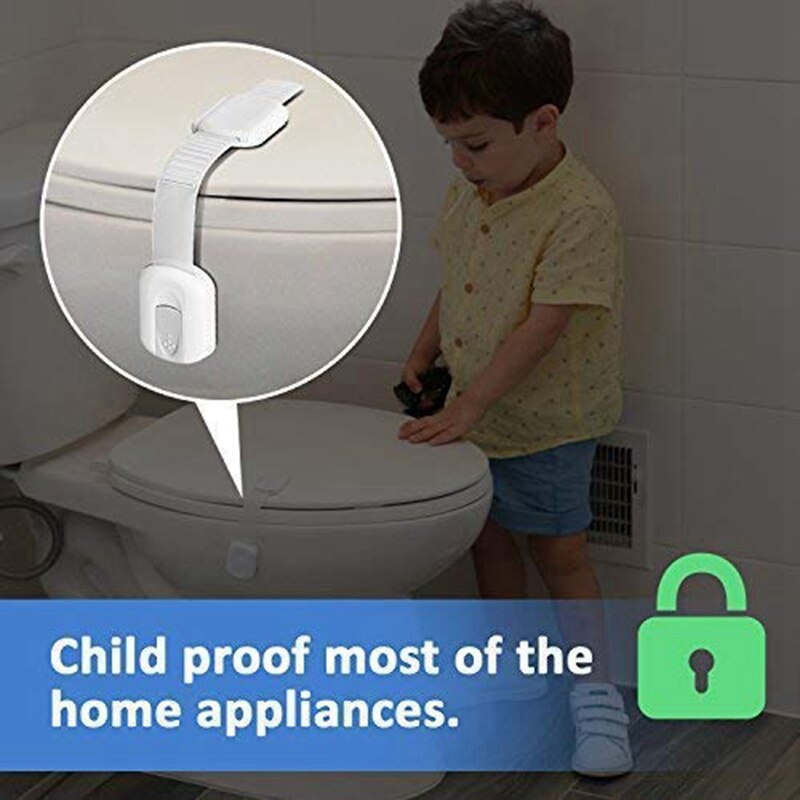 4 Stuks Wit Multifunctionele Verstelbare Bout Sloten Kind Veiligheid Bescherming Lock Kast Lock