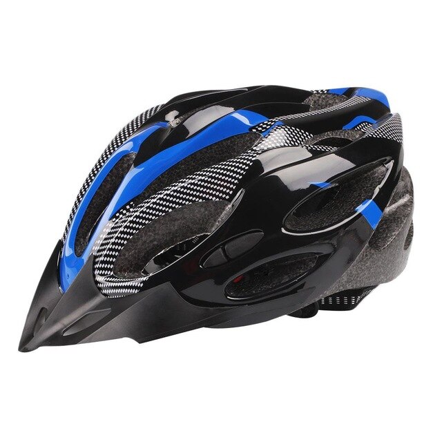 Casco de ciclismo ultraligero y ajustable, 65 Cm, a prueba de golpes con Visor: Blue