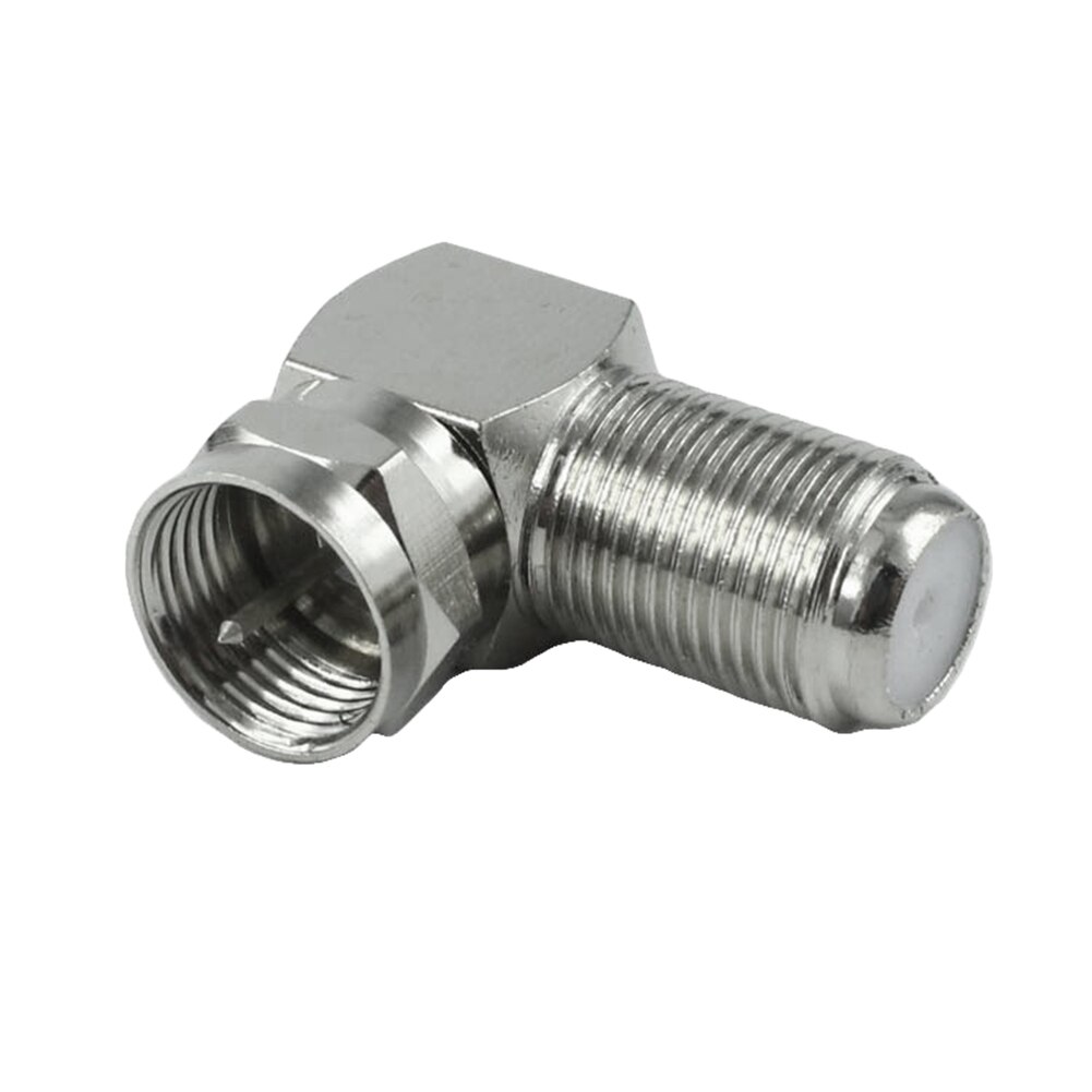 2 Stuks Coaxiale Haaks F Connector / Adapter Tv Vrouwelijke Socket 90 Graden Haakse Tv antenne Kabel Connector