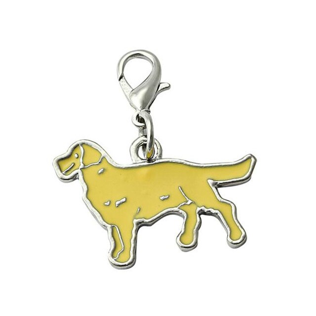 Disco de identificación para perro colgante de 25mm con placa de identificación de Mascota, accesorios de esmalte, Collar con etiqueta para perro, etiquetas de identificación en 15 colores: B3