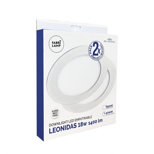 Downlight 18w 6500k Leonidas Blanco 1400lm 22d Se Vende En Par De 2