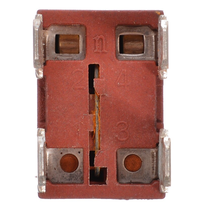 Interrupteur à bouton poussoir pour chauffe-eau et aspirateur, verrouillage automatique, 250 a, V AC, 4 broches, interrupteur marche/arrêt, T120, 1 pièce