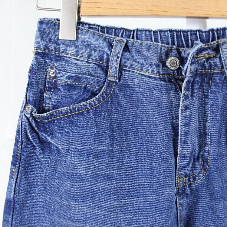 Kvinde sommer kæreste mor harem jeans til kvinder plus size loose fit ankellang denim bukser koreansk stil pantalon mujer