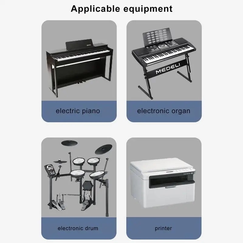 USB 2.0 Printer Adapter USB Type C to Type B Male For Printer Hard Drive Base Fax Machine Scanner USB 2.0 Type C Printer Adapter