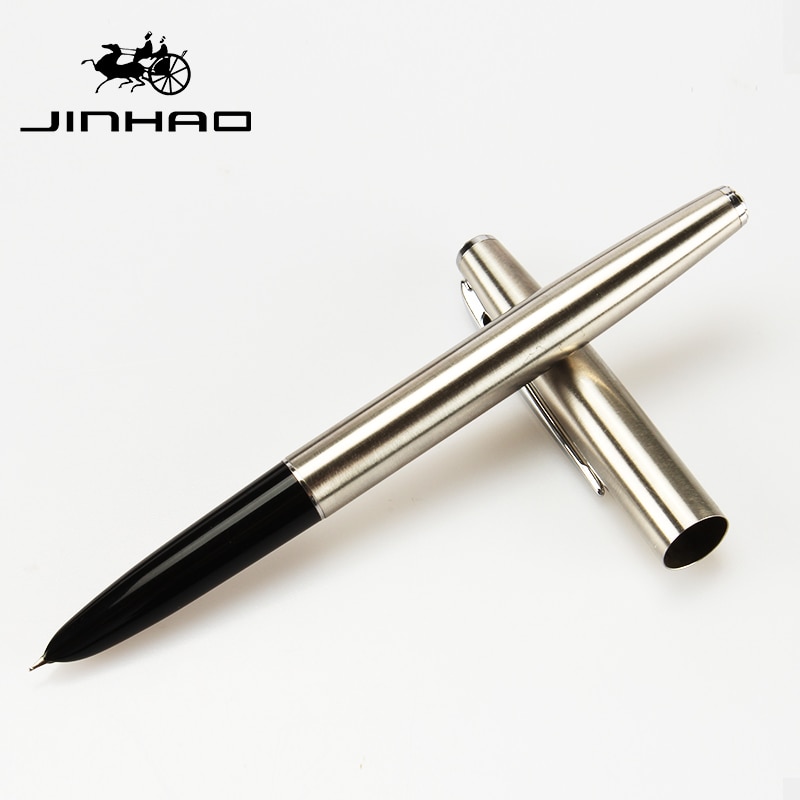 Jinhao 911 Financial Tip 0.38mm Extremely Fine Fountain Pen Stainless Steel Classic Body School Office Writing Stationery