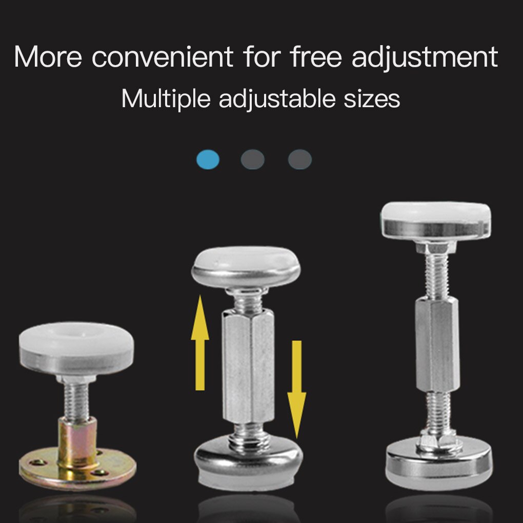 2pcs Adjustable Threaded Bed Frame Anti-shake Tools Telescopic Support Wall Bracket Bed Frame Accessory