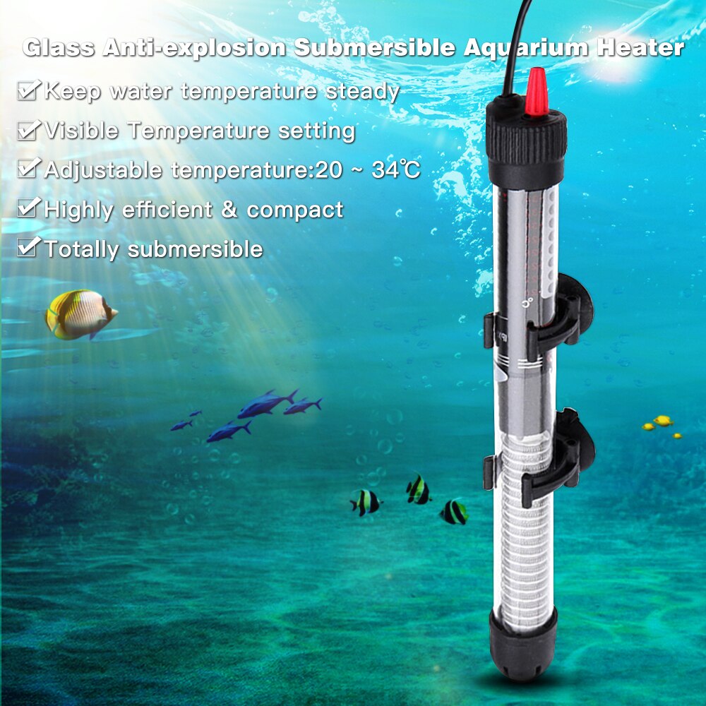 Akvarium varmestang automatisk konstant temperatur varmestang skilpadde varmestang termostatstang
