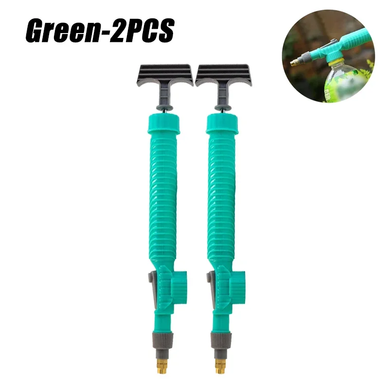 High Pressure Air Pump Manual Sprayer Adjustable Drink Bottle Spray Head Nozzle Garden Watering Tool Sprayer Agriculture Tools: PURPLE