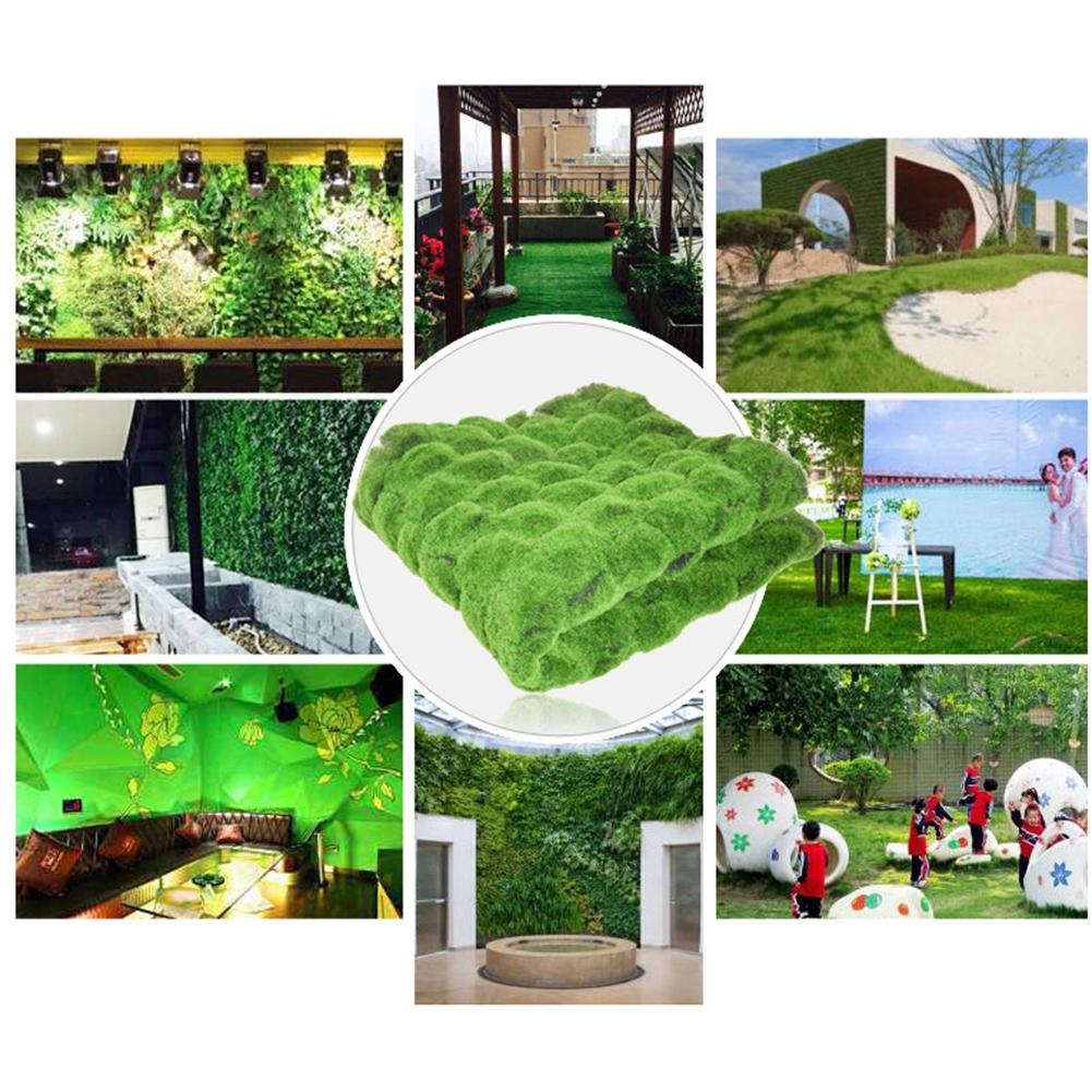 1m*1m grønne stråmåtter kunstig simulation græsplæne græsplæne tæppe hjemmehave mos hjemmegulv til bryllup påske xmas gør-det-selv indretning græs