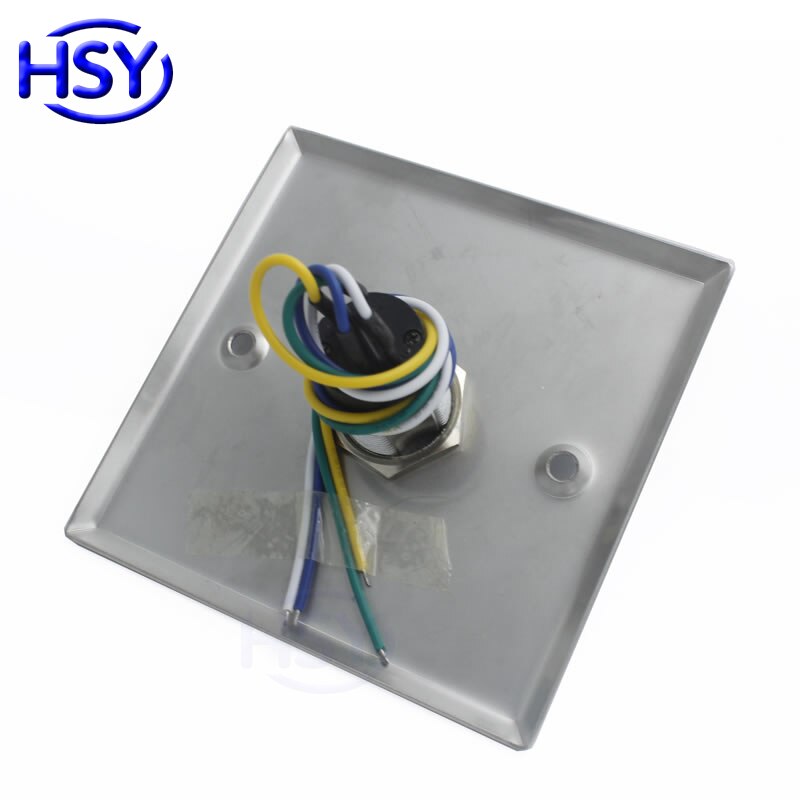 HSY Stainless Steel Key Switch Emergency Push Exit Button Door Release Access Controller Gate Open Lock