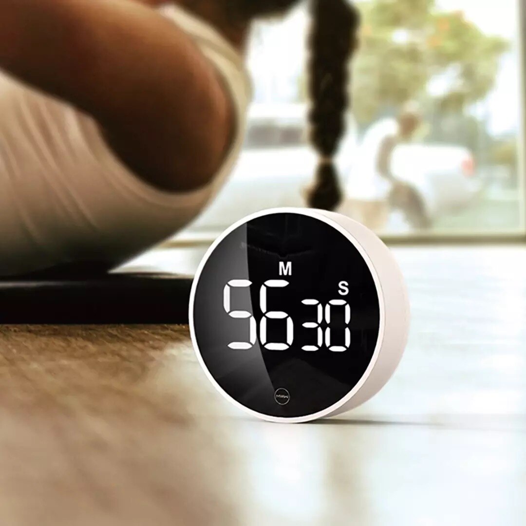 Youpin Miiiw Roterende Timer Verstelbare Sound Helderheid Magnetische Led Digitale Display Draagbare Eenvoudige Keuken Koken Wekker
