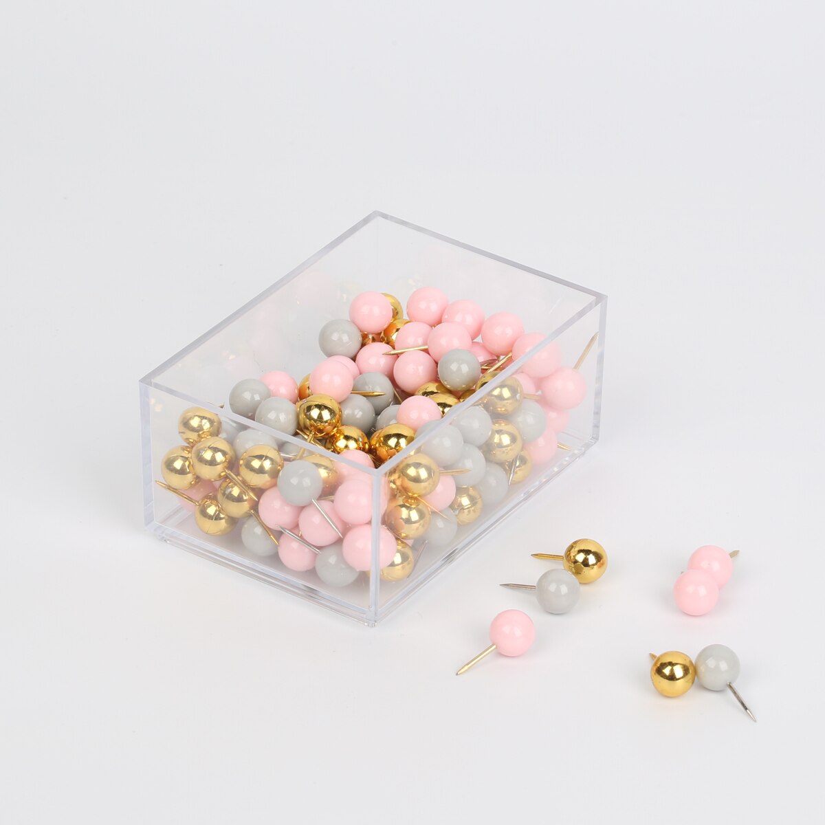 Boule liège agrafe Photo ongles bureau en plastique punaises épingle bureau pouce pointe pouce punaises épingle conseil liège perle tête broches