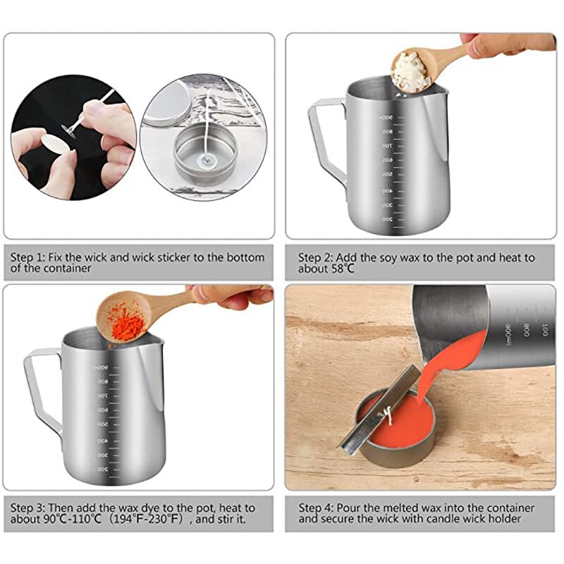 DIY Candle Making Tool Kit,DIY Candles Craft Tools Candle Wick Candle Making Tool Suitable for Beginner Candle Making
