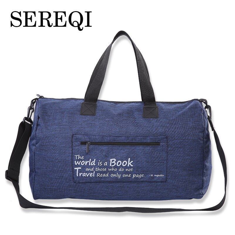 SEREQI Große Kapazität Wasserdicht Faltung Reisetasche Für Mann Frauen Verdicken groß Wochenende Tasche Reise Tragen Auf Gepäck Taschen
