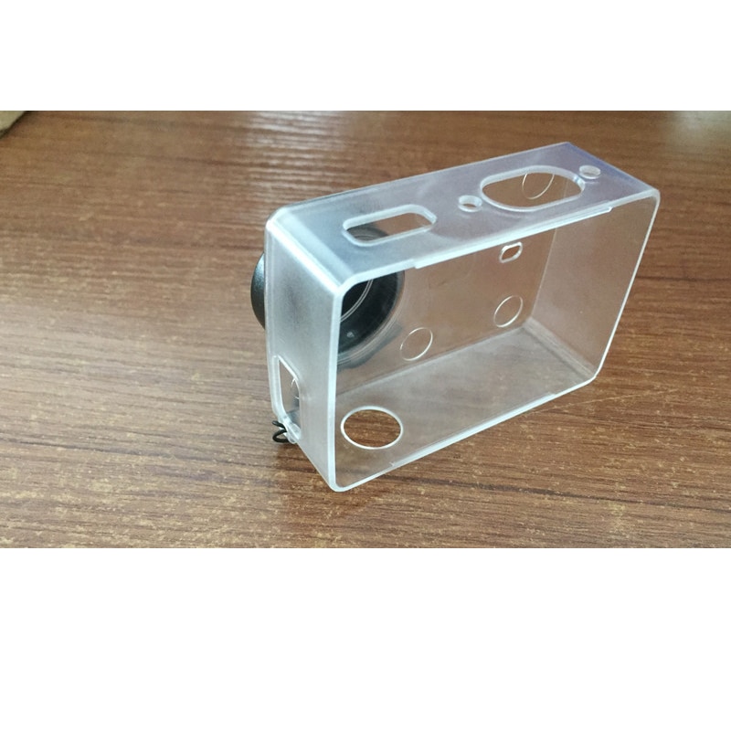 Waterproof Protective shell Transparent Ultrathin Case With Lens Cap Cover For Xiaomi Yi 4K Action Camera 2 II Accessories