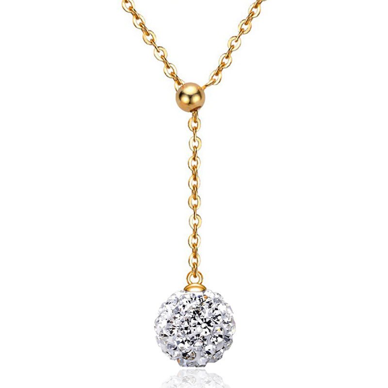 Nehzy S925 Stempel Zilver Vrouw Hanger Hanger Hoge Imitatie Parels Opal Shambhala Kristallen Sieraden Gouden Ketting: 486