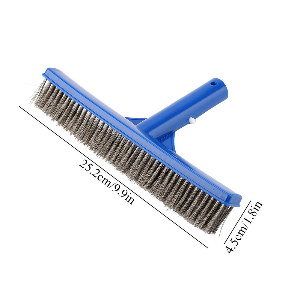 10 Inch Stainless Steel Swimming Pool Brush Steel Brush Dust Cleaner Bottom Swimming Pool Cleaning Kit Tool