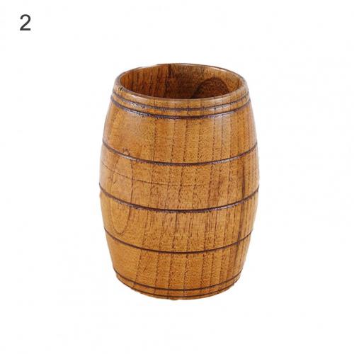 Wooden Cup Reusable Tea Coffee Milk Wine Heat Insulation Water Cup Water Drinkware Water Bottle Kitchen Bar Drinkware: 02