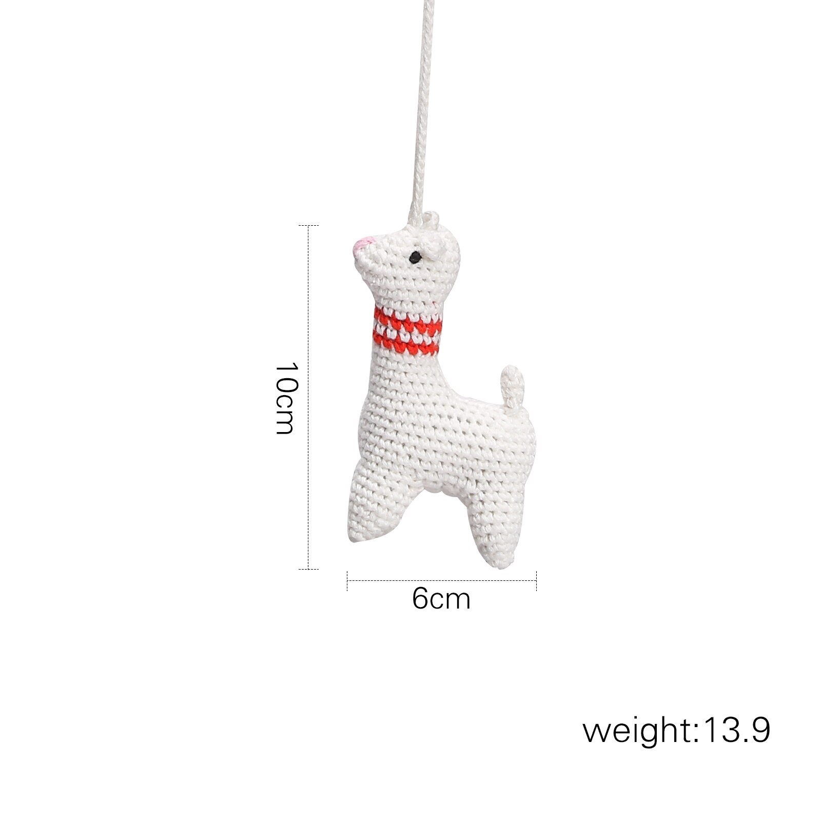 2 Pcs Solid Wood Fitness Rack Pendant Baby Play Gym Wood Bed Bell Crochet Alpaca Pendant Infants Baby Gym Toy Hanging Ornaments: 2