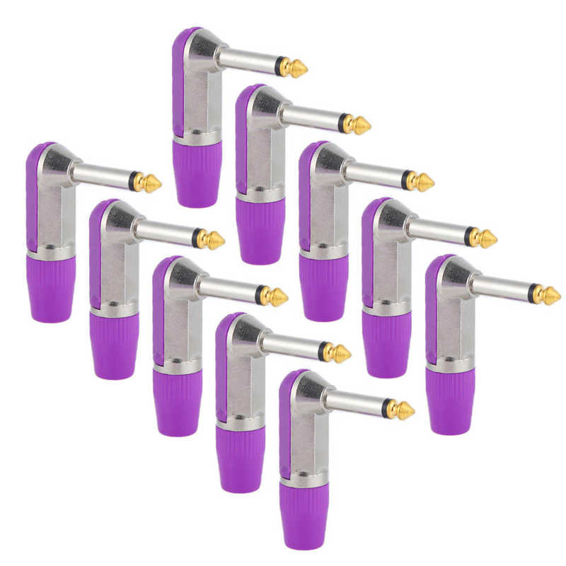 Headphone Adapter XLR Microphone Plug Angled for Theater for Home: Purple