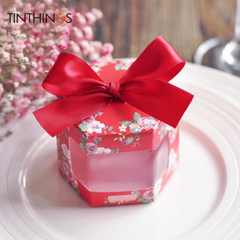 20/50/100pcs Wedding Candy Box Window Baby Shower Girl Cookie Chocolates Sweets Packaging Paper Bag Party Favors Small: a / 100pcs