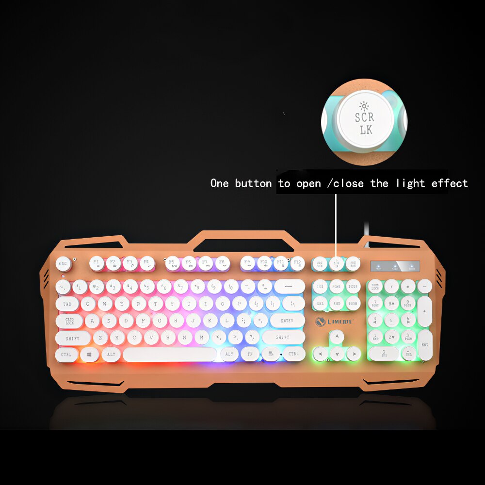 Gaming Keyboard RGB Backlit Silent Gaming Mouse Set Mechanical Keyboards Mouse Gamer Kit for Computer Game PC Laptop
