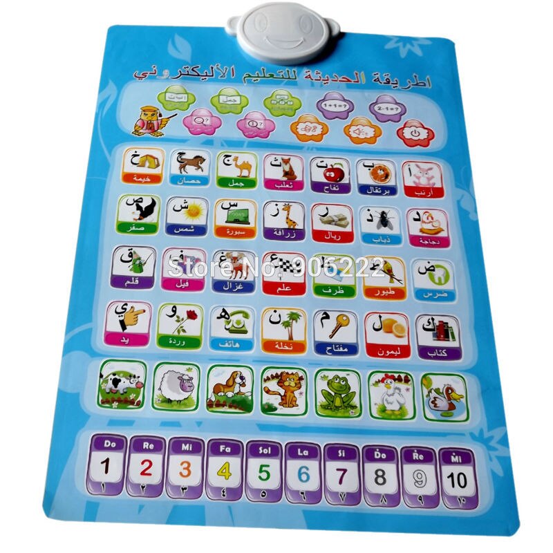 Arabisch engels taal leermachine elektronisch baby abc alfabet baby vroege educatie klankkaart