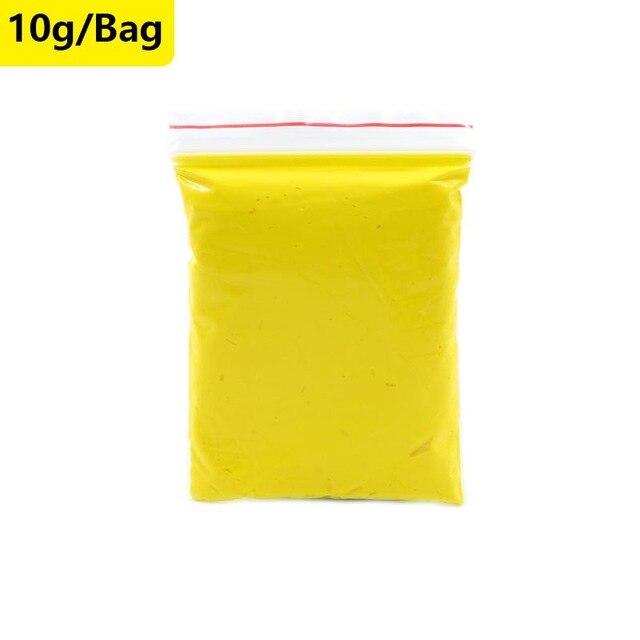 80ml Colorful Cloud Slime Fluffy Polymer Anti Stress Charms Cotton Mud Magic Glue Crystal Clay Plasticine Supplies Kids Toys: 10g Yellow