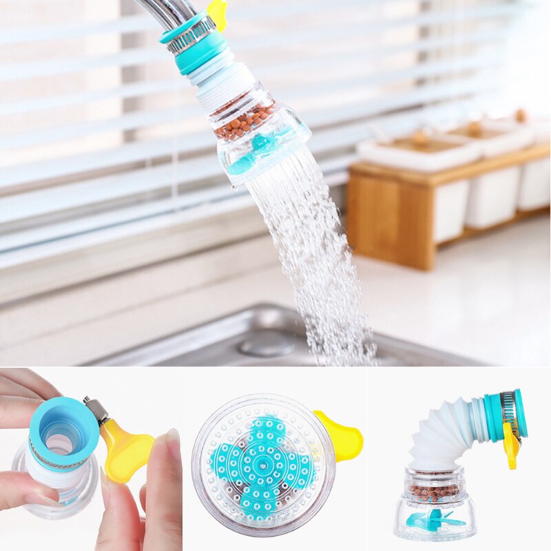 Splash-proof Water Filter, Water Purifier, Faucet, Rotating Drain, Can Be Extended, Applicable Filter, Shower, Household Kitchen