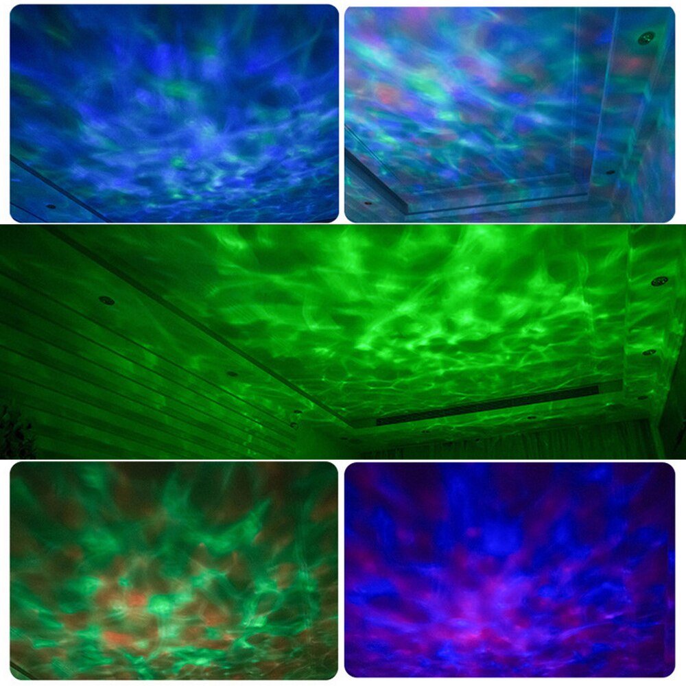 Multicolor Ocean Wave Light Projector Nachtlampje Met Mini Muziekspeler Voor Woonkamer En Slaapkamer Baby Lamp