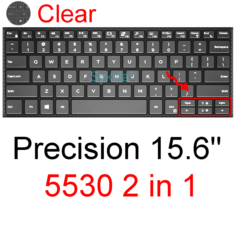 Keyboard Cover for Dell Precision 7550 7560 7750 7760 7720 7730 7740 Mobile Workstation 15.6 17.3 Silicone Protector Skin Case: Orange