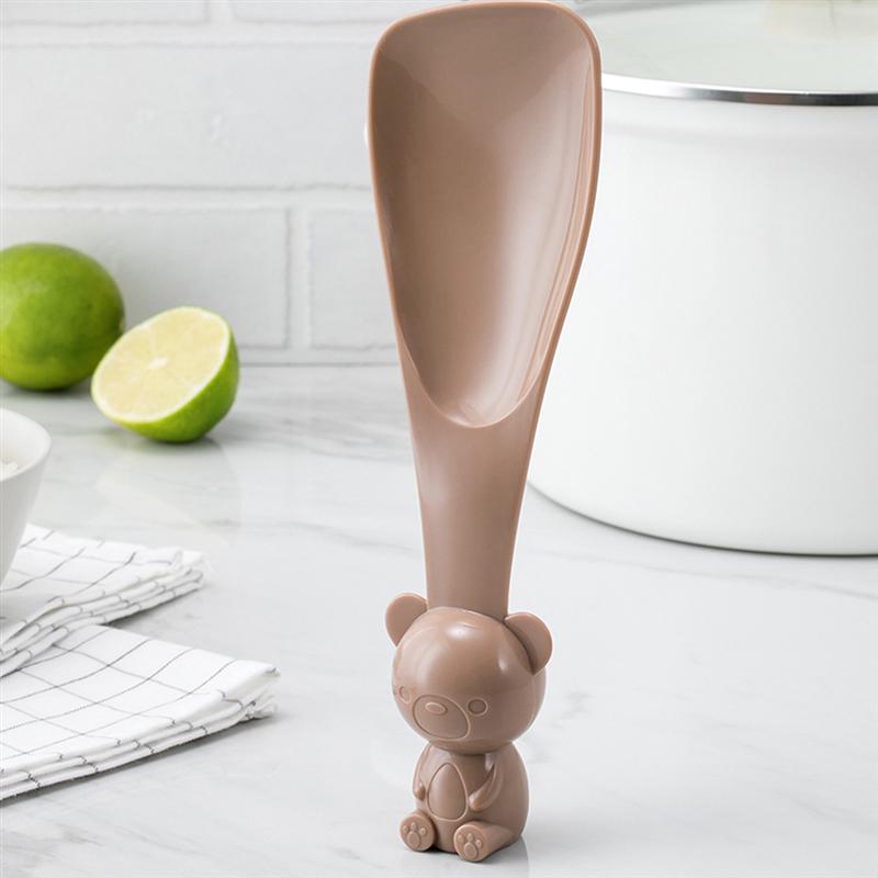 1pc verticale rijstlepels in de vorm van een schattige beer in de vorm van een rijstlepel