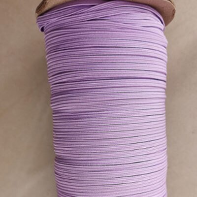 5 jardów 3mm gumką kolorowe maski elastyczna gumowa opaska na pas zespół rozciągliwa linka elastyczna wstążka DIY rzemiosło akcesoria do szycia: light purple