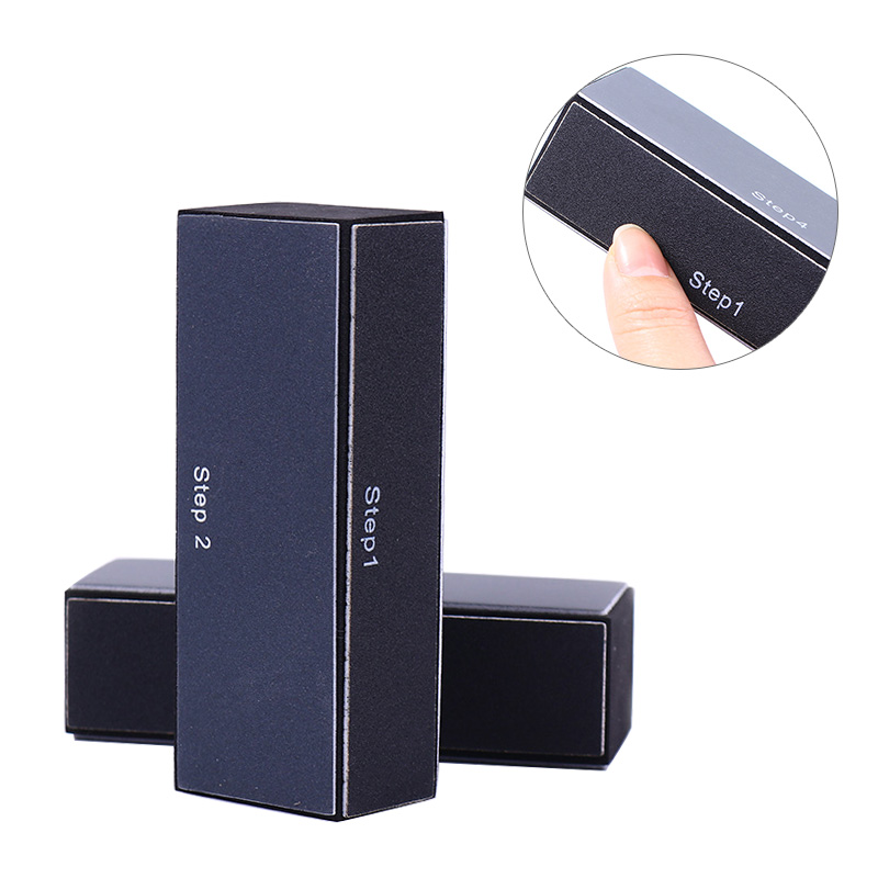 1 pieza de pulidor de uñas curvo recta esponja para lijar limas pulido negro Rosa lima de uñas manicura kit de herramientas para manicura
