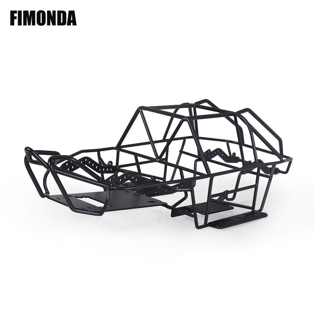 Full Tube Frame Metal Chassis Metal Body Roll Cage for 1/10 RC Crawler Truck Axial SCX10 II 90046 90047