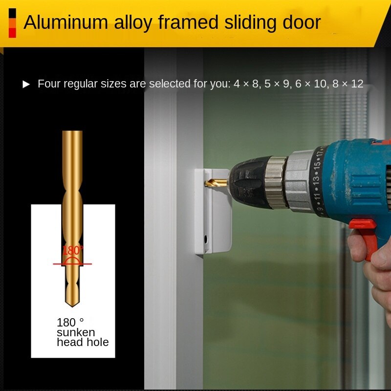Aluminiumslegering metalbor twist step bor 4-8/5-9/5-10/6-10/8-12mm elektriske bor metal aluminium træbearbejdningsværktøj