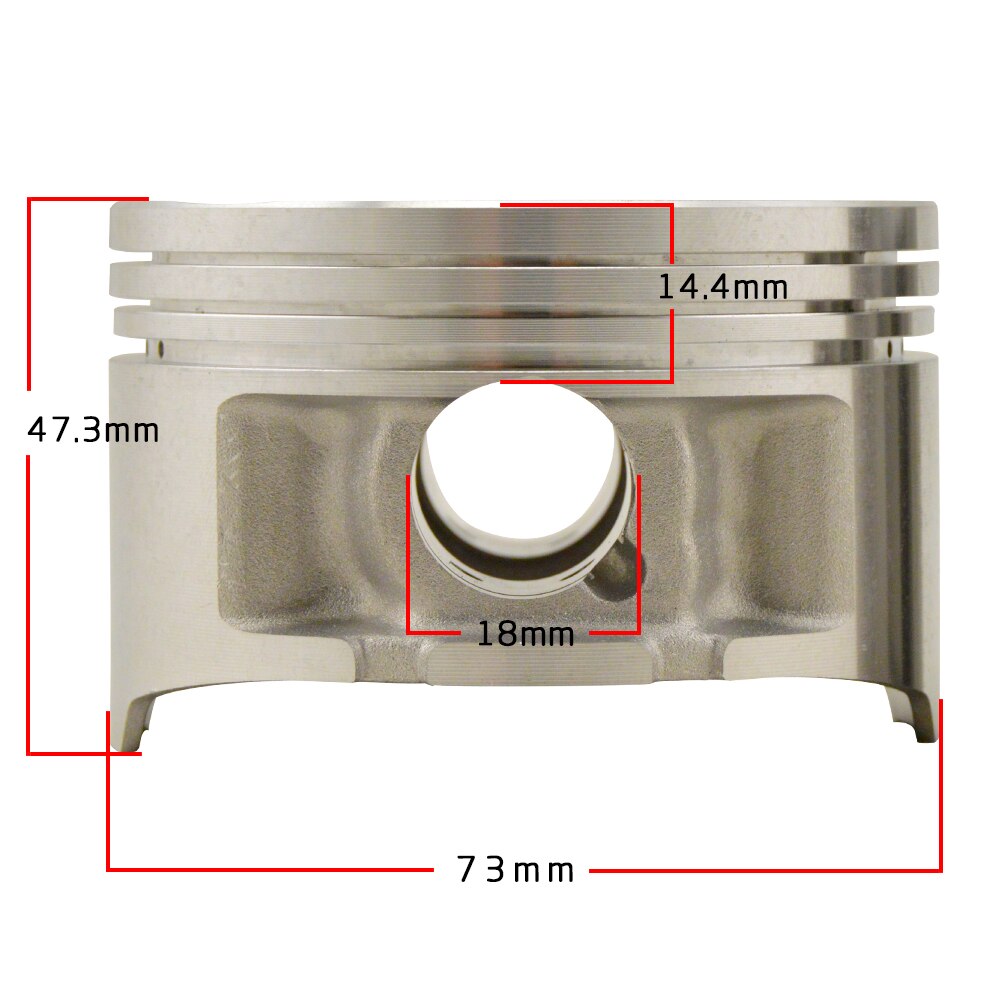 Piezas de motor de motocicleta 250cc STD 73mm 73,25mm 73,5mm 73,75mm 74mm anillos de pistón para Yamaha TTR250 TTR 250 anillo de pistón