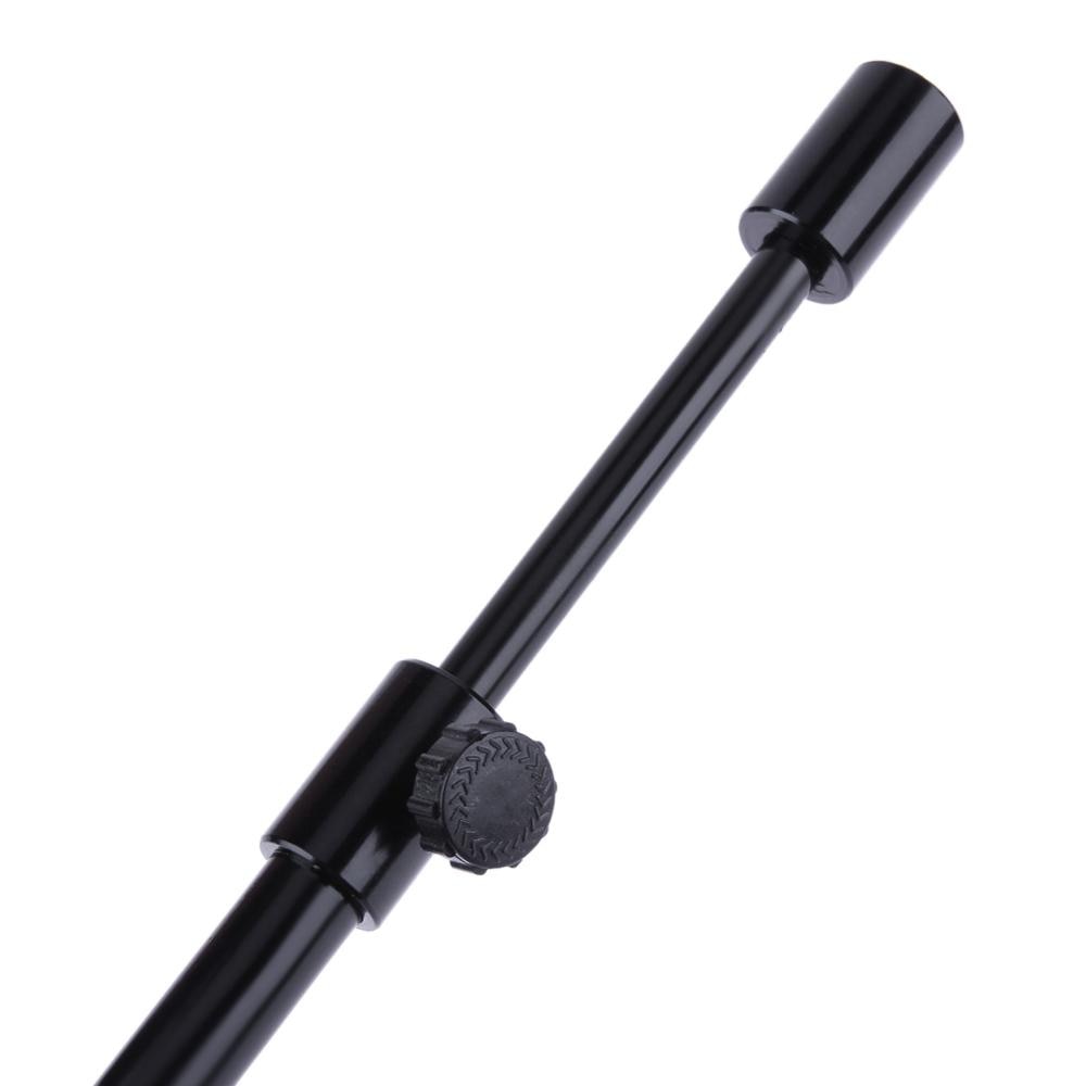 1 unidad de Banco de pesca Durable palo de textura delicada carpa Fishing Bank Stick ajustable Bankstick Bite alarma extensión Rod negro