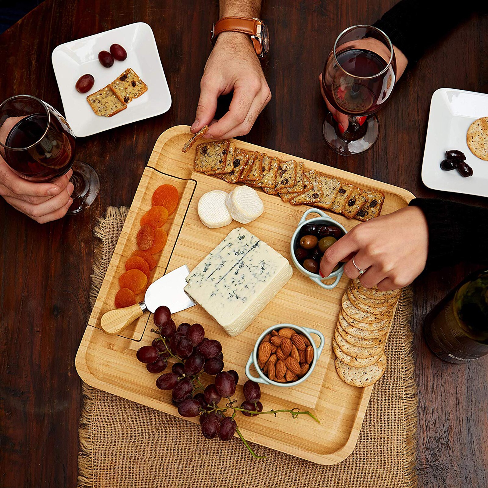 Unieke Ménage Kaas Board Voor Crackers Met Groenten Zelfgemaakte Brie
