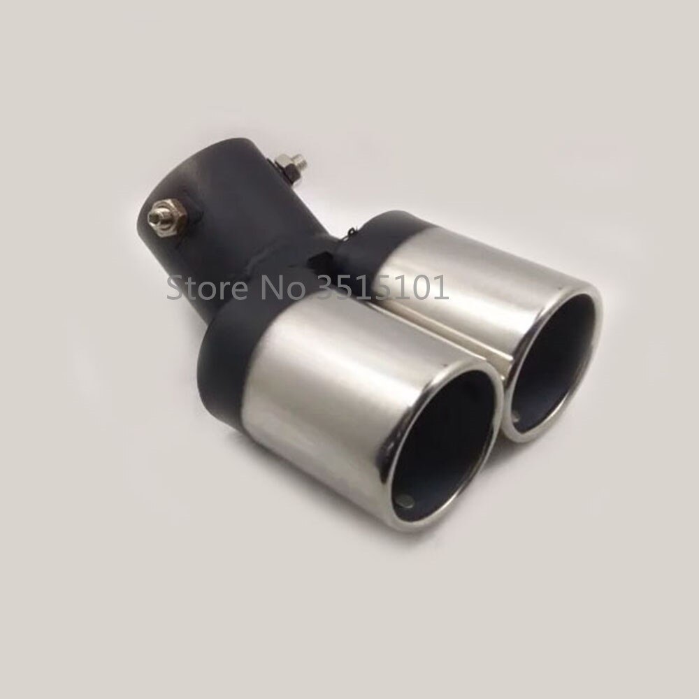 car Stainless steel cover muffler pipe outlet dedicate exhaust tip end tail 1pcs For Honda Fit Jazz