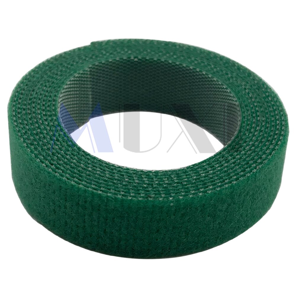 XInGO 1.5m*15mm Nylon Cable Ties Power Wire Loop Tape Multifunction Nylon Straps Fastener Reusable Magic Tape: green
