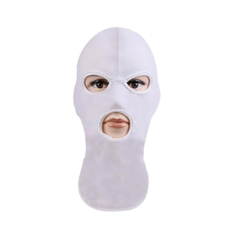 Máscara protectora para el sol para deportes al aire libre, mascarilla para motocicleta con doble juego CS, ventilación a prueba de polvo para cabeza de acción, agujero de una guerra B9L0: F