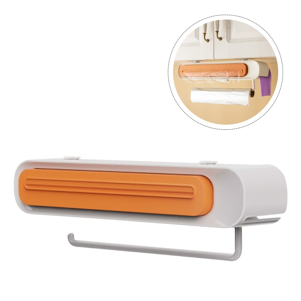 Kitchen Cling Wrap Cutter Plastic Wrap Cutting Box Home Cling Wrap Holder